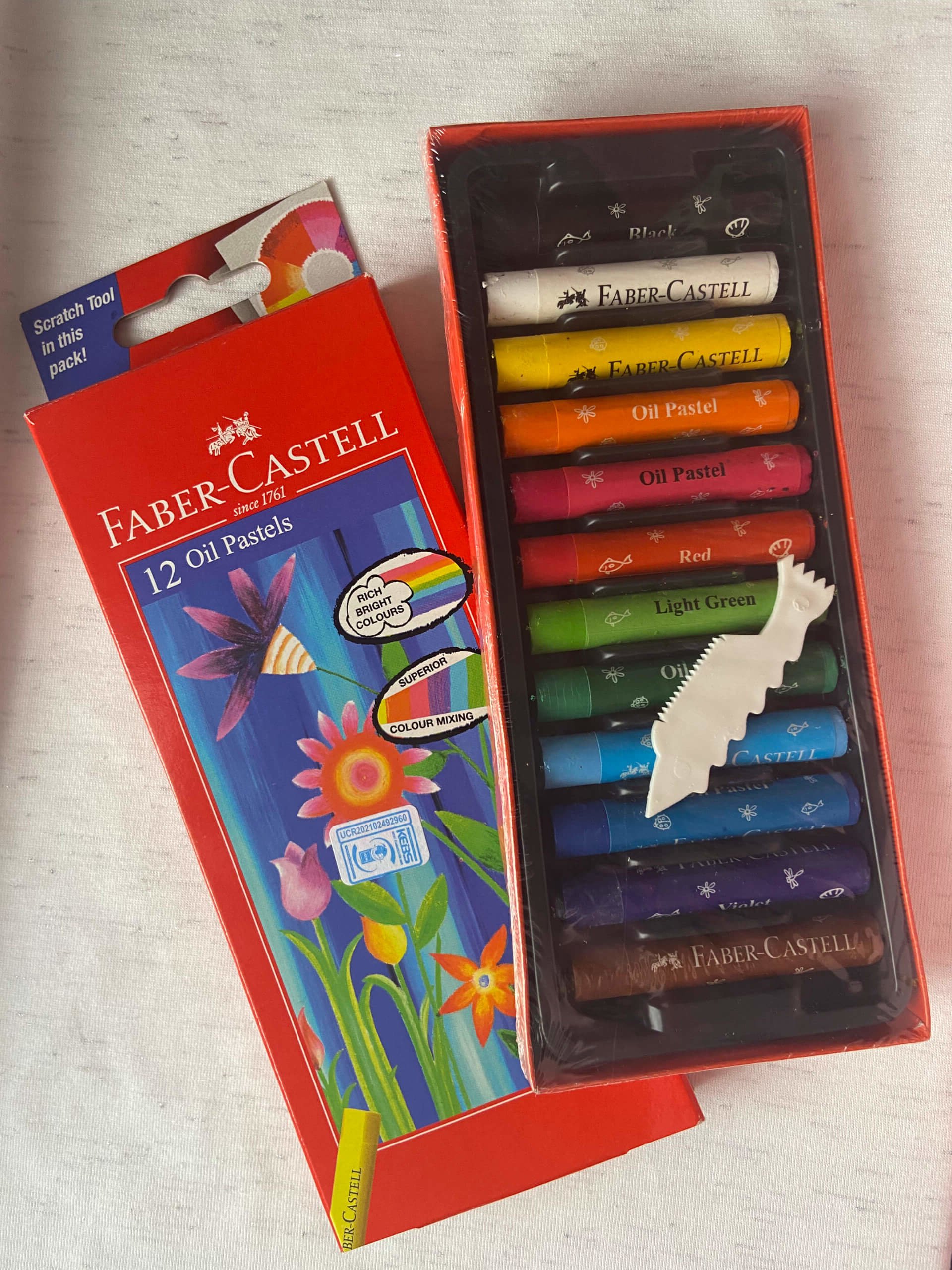 Faber Castell Oil Pastel 12 Shades –  – the largest online  Stationery Store