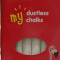 Veda Chalk White Dustless 12pcs