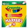 Crayola Markers Classic Broad Line 10pcs