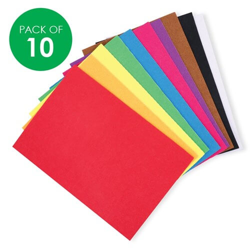 A4 Adhesive Decorative Paper Set 0f 10