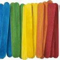 Popsicles coloured Wooden Sticks Kids DIY 50pcs
