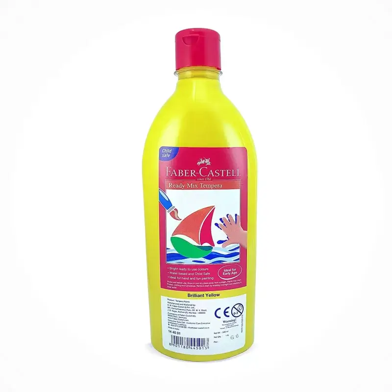 Ready Mix Tempera Paint 500ml Primary Yellow