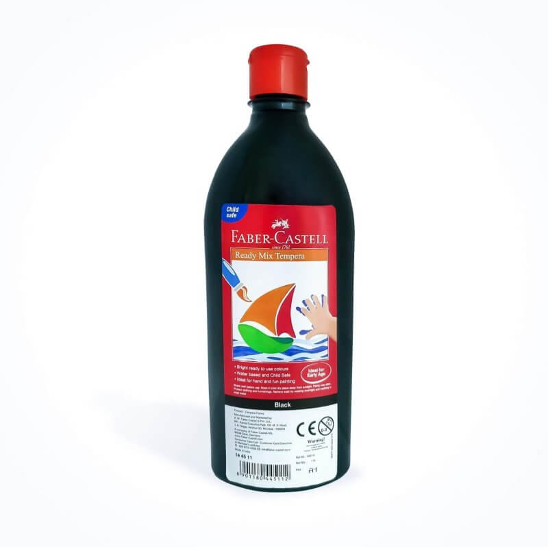 Ready Mix Tempera Paint 500ml Black